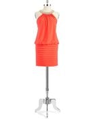 Xscape Halter Drop Waist Dress - Lyst