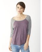 Alternative Apparel Eco-Jersey Raglan Baseball Shirt - Lyst