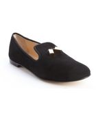 Giuseppe Zanotti Black Suede Tassel Detail Loafer Flats - Lyst