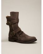 Fiorentini + Baker Light Brown Suede Two Buckle Boot - Lyst