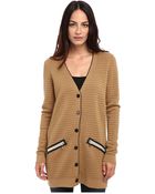 Armani Jeans Long Cardigan - Lyst