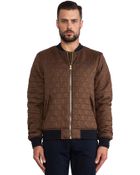 Scotch & Soda Quilted Bomber Jacket - Lyst