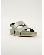 Pollini Strap Sandal - Lyst