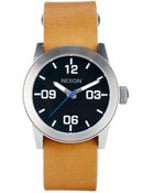 Nixon Private Watch with Brown Leather Strap A049 - Lyst