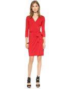 Diane von Furstenberg New Julian Two Wrap Dress - Poppy - Lyst