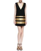 Troubadour The Hornby Metallic-Stripe Dress - Lyst