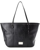 Nine West Black It Girl Studs Tote - Lyst