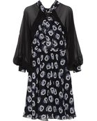 Prabal Gurung Floral-Print Silk-Chiffon Dress - Lyst