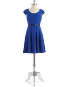 Calvin Klein Belted Dress - Lyst