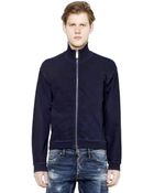DSquared² Printed Zip Cotton Sweatshirt - Lyst