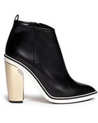 Nicholas Kirkwood Sculpted Heel Leather Ankle Boots - Lyst