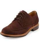 Cole Haan Great Jones Suede Wing Tip - Lyst