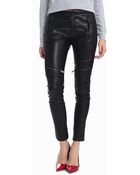 A.L.C. Cannova Moto Leather Pants - Lyst