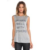 Haute Hippie Muscle Tank - Lyst