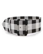 Derek Lam Check Wide Belt - Lyst