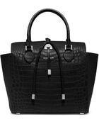 Michael Kors Miranda Large Crocodile Tote - Lyst