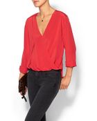 Rory Beca Fronzie Front Twist Blouse - Lyst