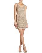 BCBGMAXAZRIA Marissa Metallic Dress - Lyst