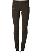 Plein Sud Zip Ankle Skinny Trousers - Lyst