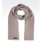 Emporio Armani Wool Scarf - Lyst