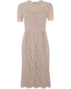 Hobbs Pink Lace Dress - Lyst
