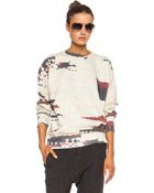 Etoile Isabel Marant Haley Carpet Cotton Blend Sweatshirt - Lyst