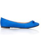 Forever 21 Metal Bow Ballet Flats - Lyst