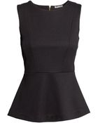 H&M Peplum Top - Lyst