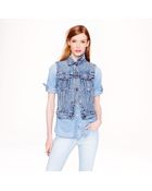 J.Crew Denim Vest In Patina Wash - Lyst