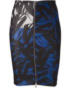 Yigal Azrouel Printed Pencil Skirt - Lyst