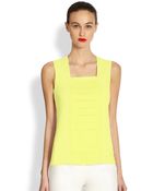 Akris Punto Stretch Cotton Shutter Pleat Tank - Lyst