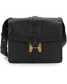 Halston Heritage Pebbled Leather Flap Shoulder Bag - Lyst