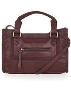 Topshop Suede and Leather Crossbody Bag - Lyst