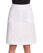 Lafayette 148 New York Ms Lilac A-Line Twill Skirt - Lyst