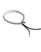 Michael Kors Logo Plaque Bead Bracelet - Lyst