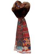 Pierre Louis Mascia Mixed Print Fur Scarf - Lyst