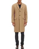 Duckie Brown Harris Overcoat - Lyst