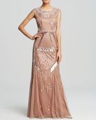 Aidan Mattox Gown - Beaded Column - Lyst