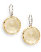 Marco Bicego Diamond, Citrine & 18K Yellow Gold Earrings - Lyst