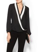 Parker Jude Combo Blouse - Lyst