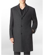 Calvin Klein Wool + Cashmere Plaza Topcoat - Lyst