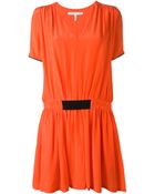Victoria, Victoria Beckham Crepe Detail Dress - Lyst