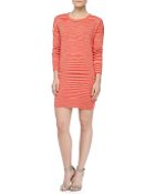 Michael Kors Space-Dye Long-Sleeve Cashmere Dress - Lyst