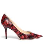 Jimmy Choo Agnes Snakeskin Pumps - Lyst