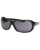 Timberland Women'S Rectangle Black Sunglasses - Lyst