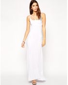 Asos Exclusive Open Back Maxi Dress With Strap Detail - Lyst