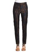 3.1 Phillip Lim Woodgrain Jacquard Straight-Leg Pants - Lyst