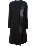 Neil Barrett Placket Detail Overcoat - Lyst
