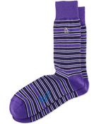 Original Penguin Mini Multi-Striped Knit Socks - Lyst