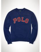 Polo Ralph Lauren Fleece "Polo" Crew Sweatshirt - Lyst